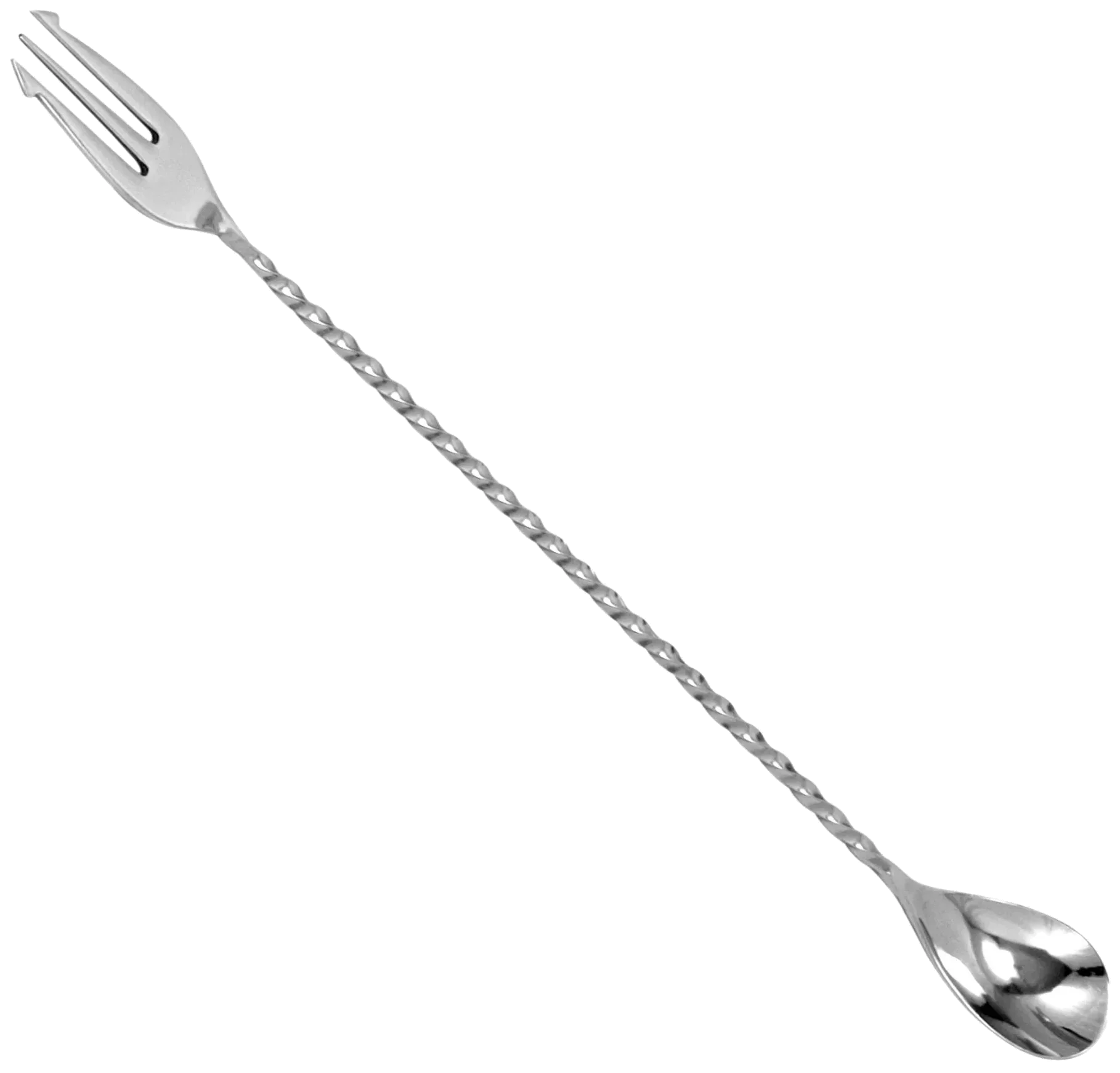 Barová lžíce s vidličkou 40 cm ocelová / BAR PROFESSIONAL