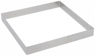 Čtvercový perforovaný cukrářský ráfek 15 cm / DE BUYER