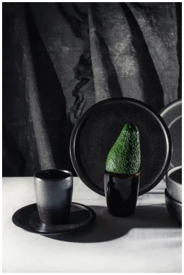 EASE RAKSTONE Hrnek bez ouška 230 ml černý / RAK PORCELAIN