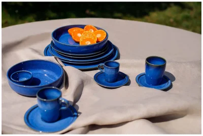 EASE RAKSTONE Hrnek bez ouška 230 ml kobaltový / RAK PORCELAIN
