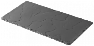 BASALT Obdélníkový talíř 30 x 16 cm černý / REVOL