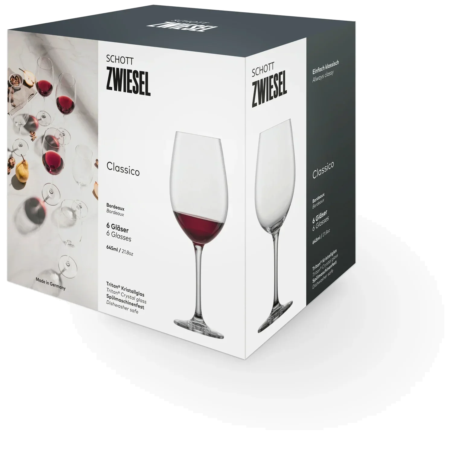 CLASSICO Sklenice na víno Bordeaux 645 ml, sada 6 ks / SCHOTT ZWIESEL