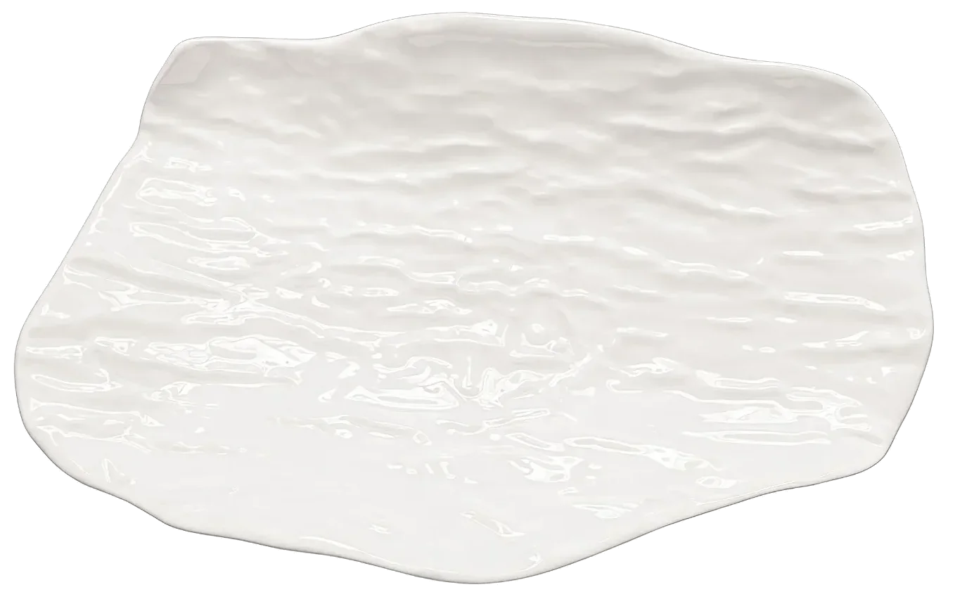 TRACE EDITION Półmisek 21x13 cm biały / VERLO