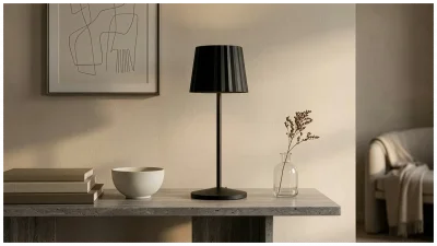 VERLO Stolní lampa VIENNA 28 cm matně černá